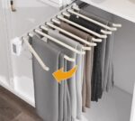 ⁦شماعة بناطيل جانبية Slim Side-Mounted Pants Organizer⁩ - الصورة ⁦6⁩